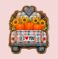Rustic Fall Truck Interchangeable Badge Topper