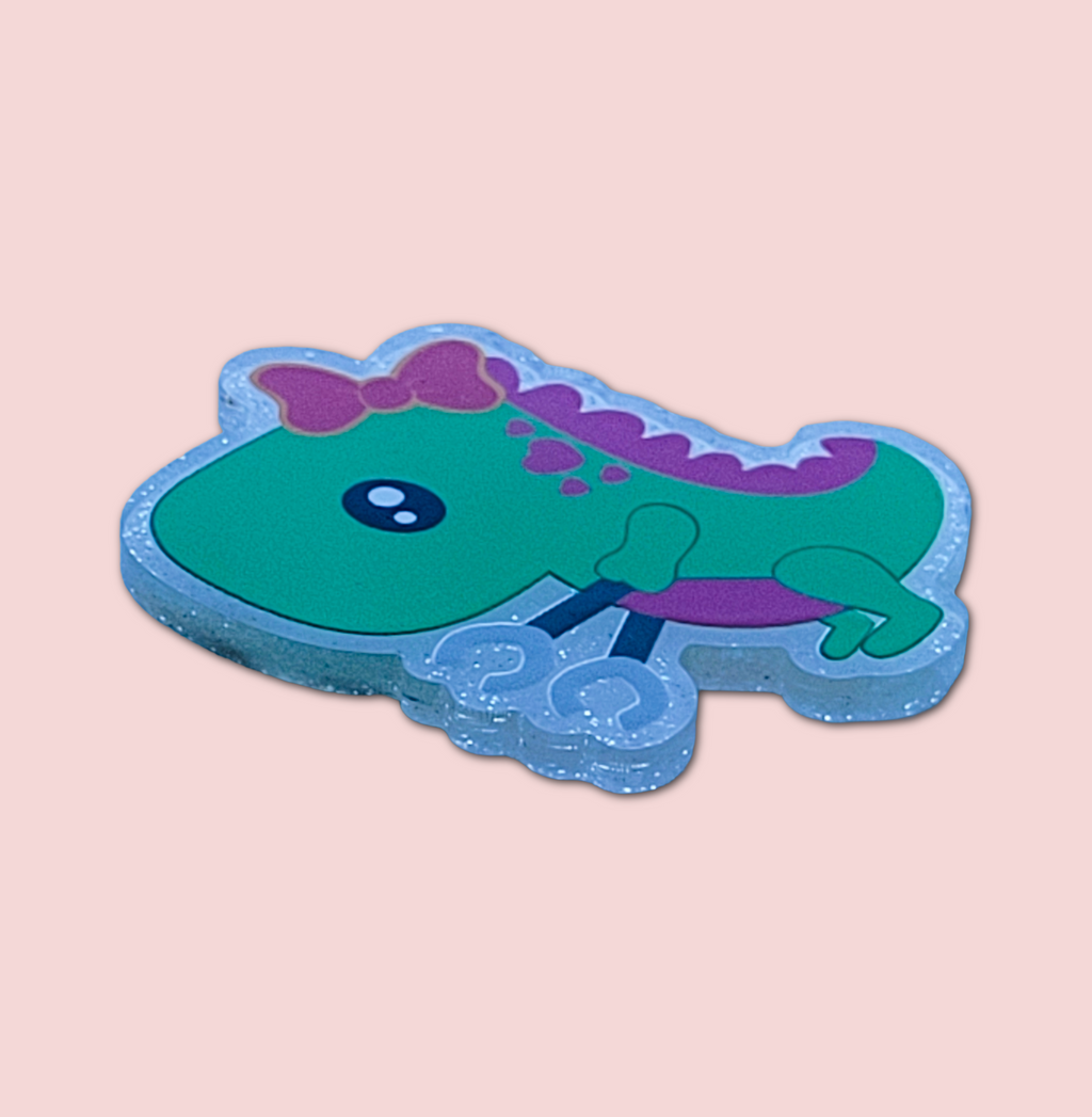 Girl Dinosaur With Extended Arms