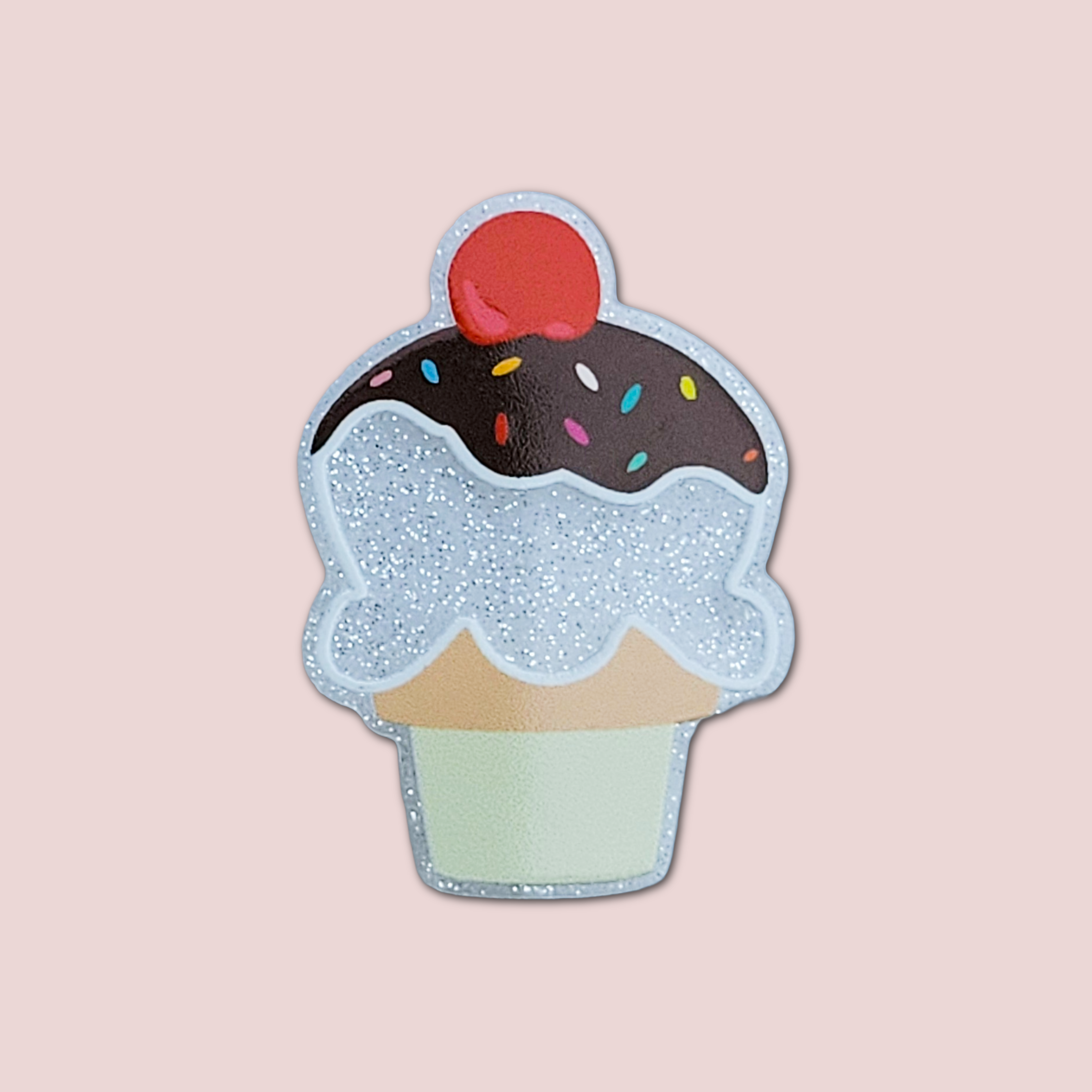 Ice Cream Cone With Cherry