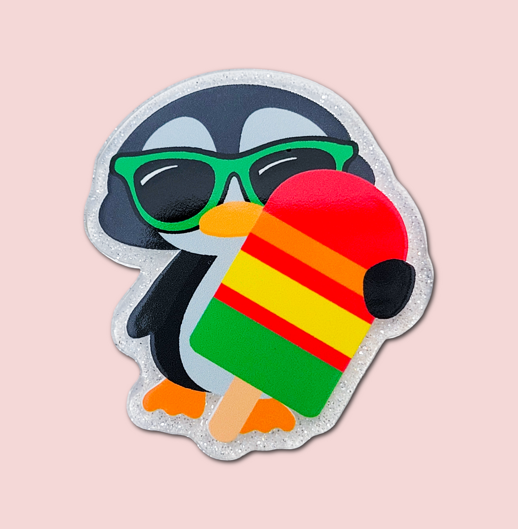 Penguin Holding Popsicle