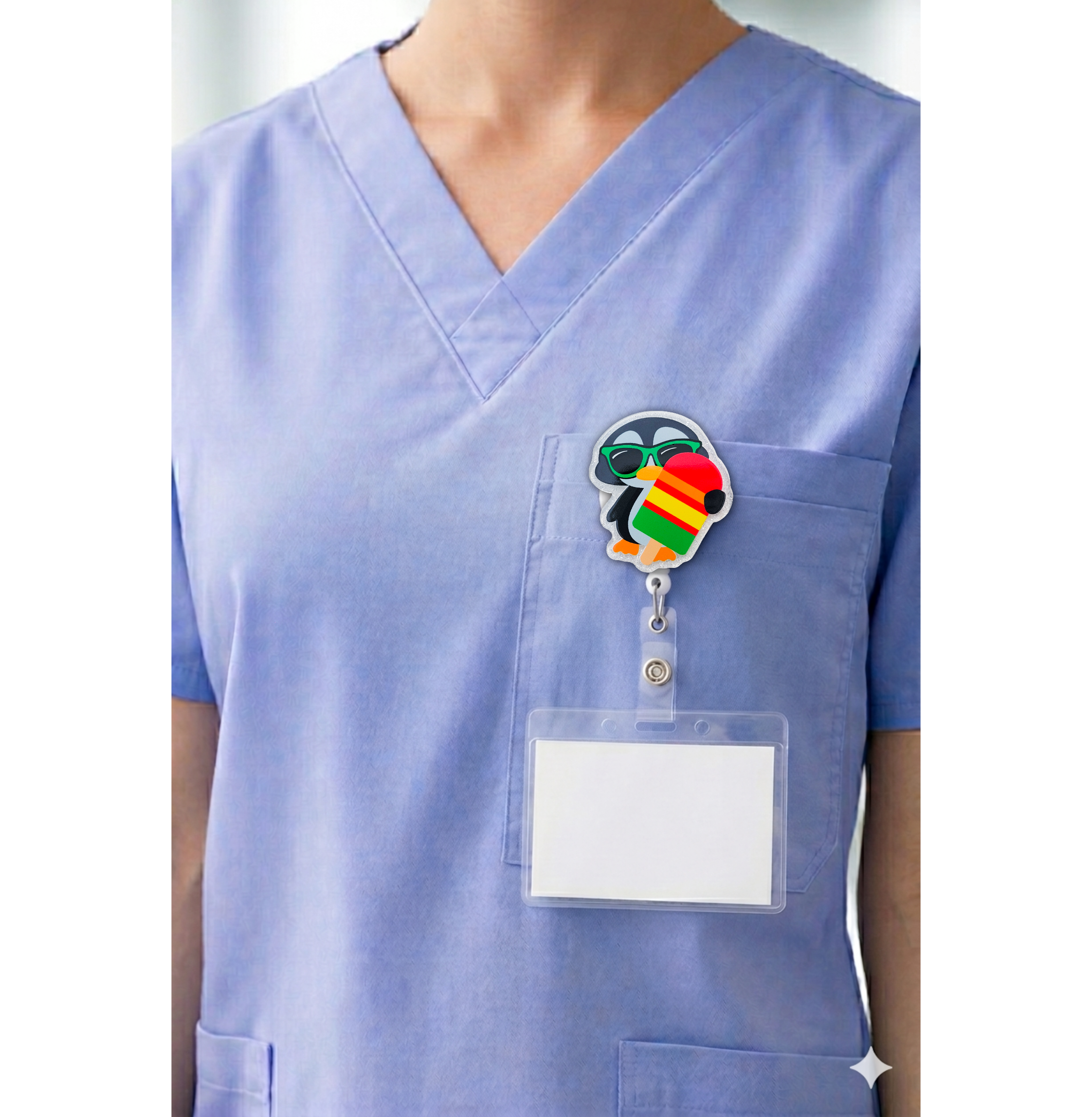 Penguin Holding Popsicle