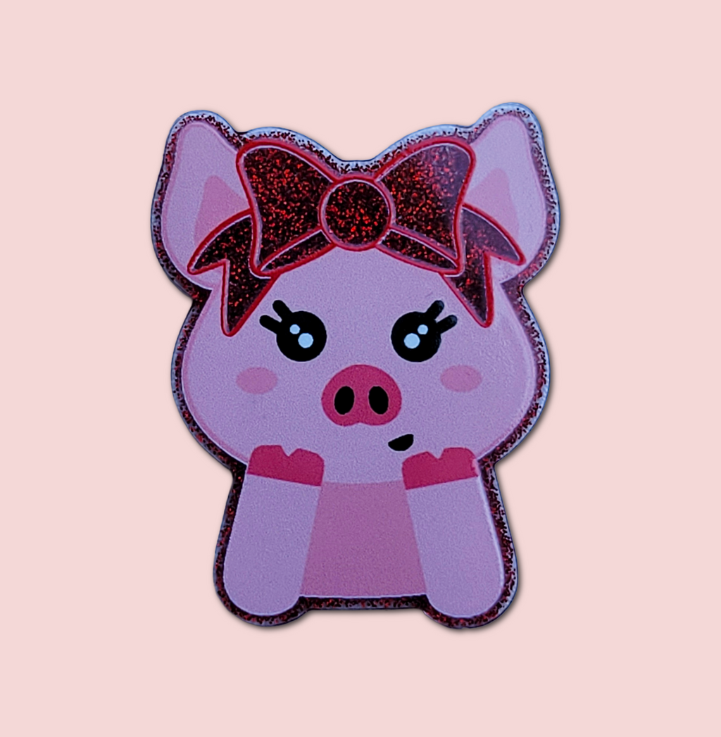 Pig With Bow
