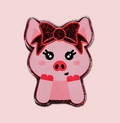 Pig With Bow