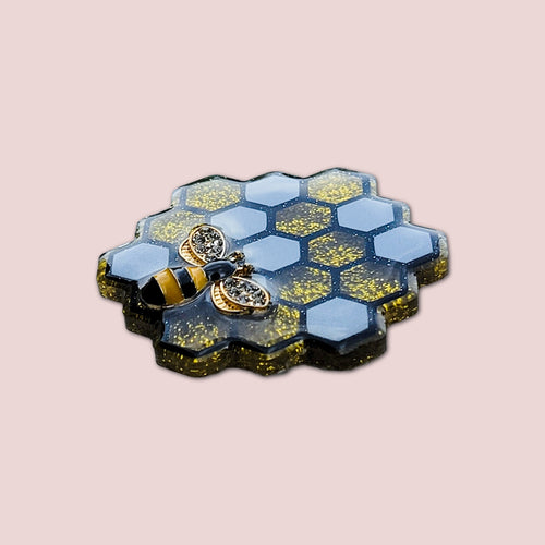 Bee On Honeycomb