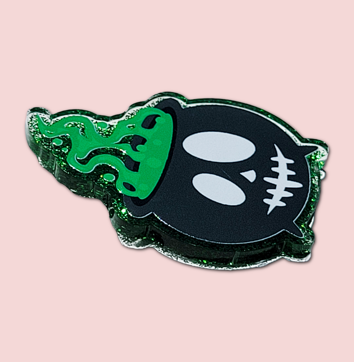 Smokey Cauldron interchangeable badge topper product view